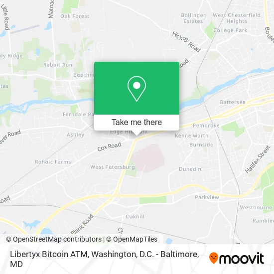 Mapa de Libertyx Bitcoin ATM