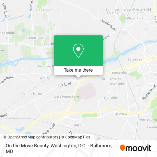 Mapa de On the Move Beauty