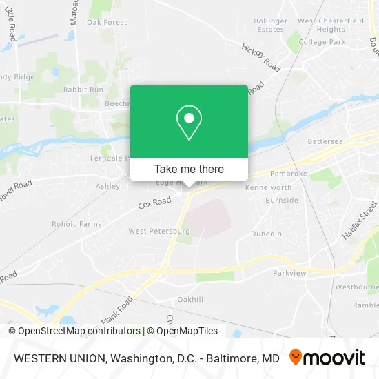 Mapa de WESTERN UNION