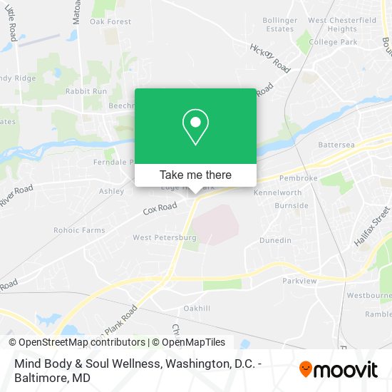 Mapa de Mind Body & Soul Wellness