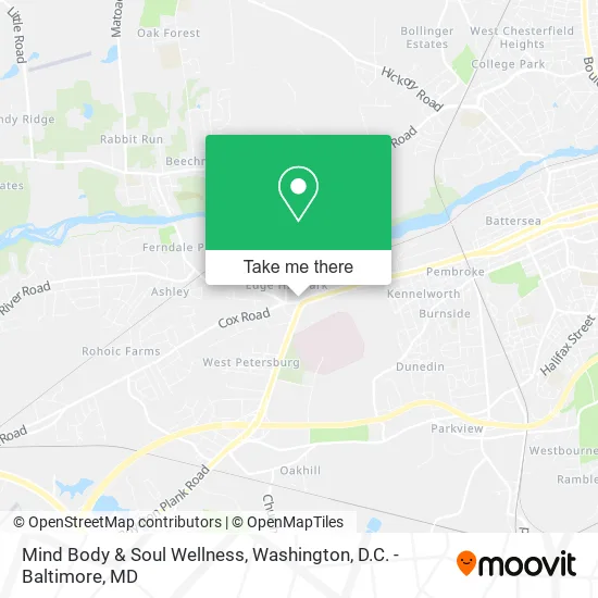 Mapa de Mind Body & Soul Wellness