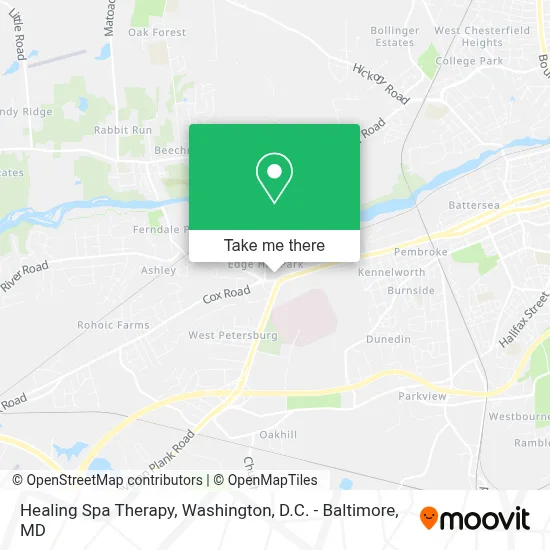 Healing Spa Therapy map
