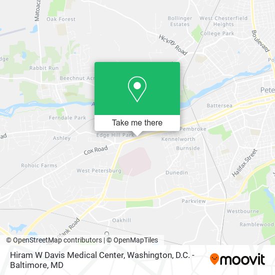 Mapa de Hiram W Davis Medical Center
