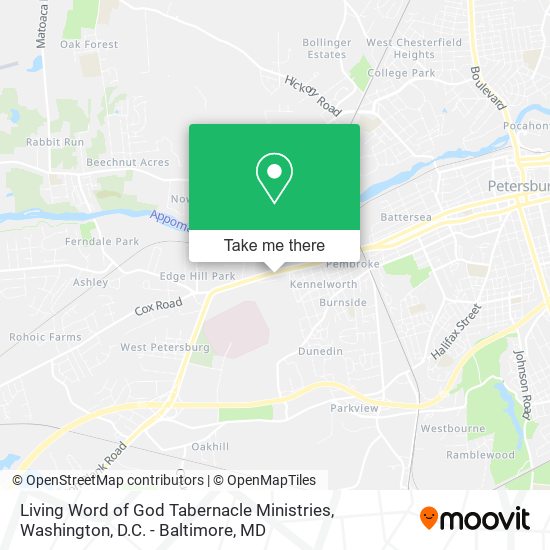 Mapa de Living Word of God Tabernacle Ministries