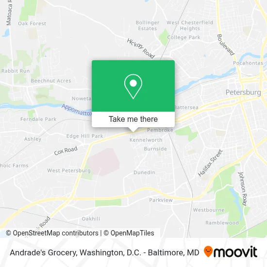 Andrade's Grocery map