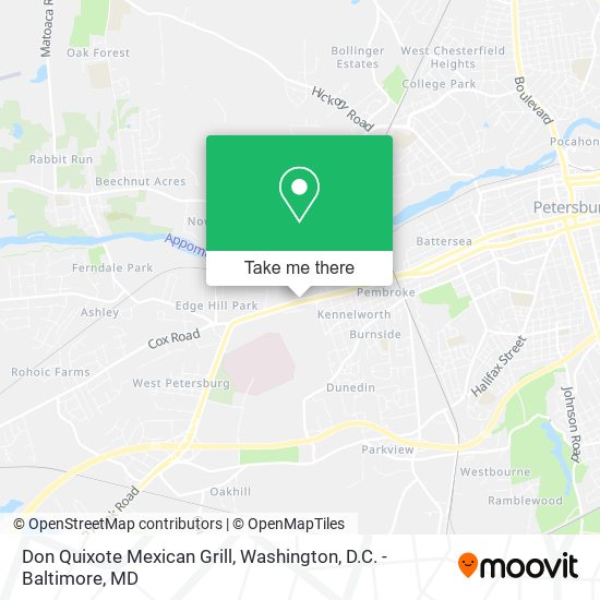 Don Quixote Mexican Grill map