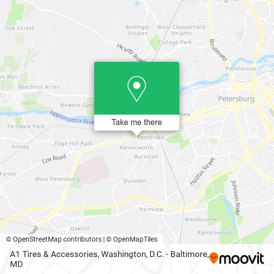 A1 Tires & Accessories map