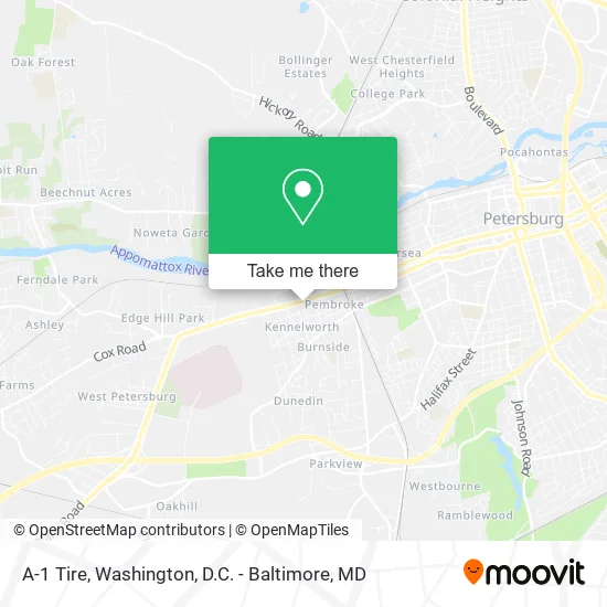 A-1 Tire map
