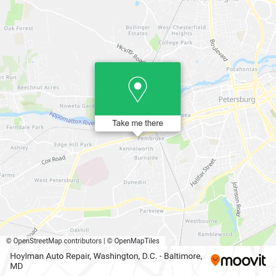 Hoylman Auto Repair map