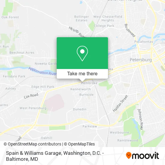 Spain & Williams Garage map