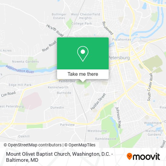 Mapa de Mount Olivet Baptist Church