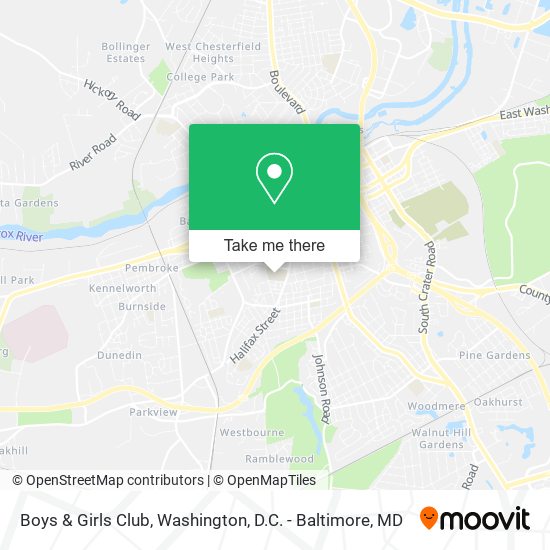 Mapa de Boys & Girls Club