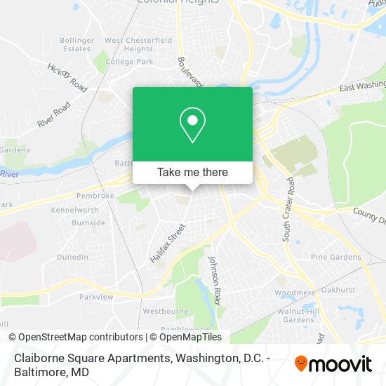 Mapa de Claiborne Square Apartments