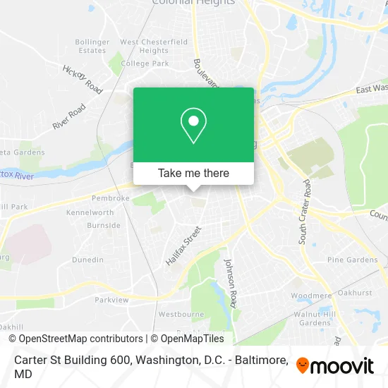 Carter St Building 600 map