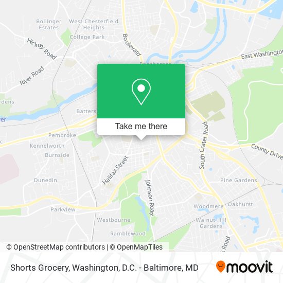 Shorts Grocery map