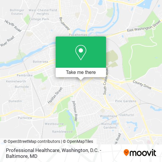 Professional Healthcare map