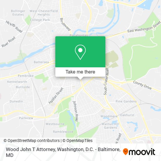 Mapa de Wood John T Attorney