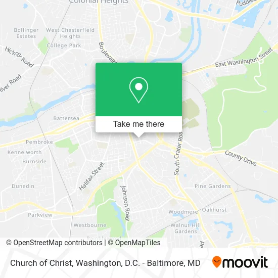 Church of Christ map