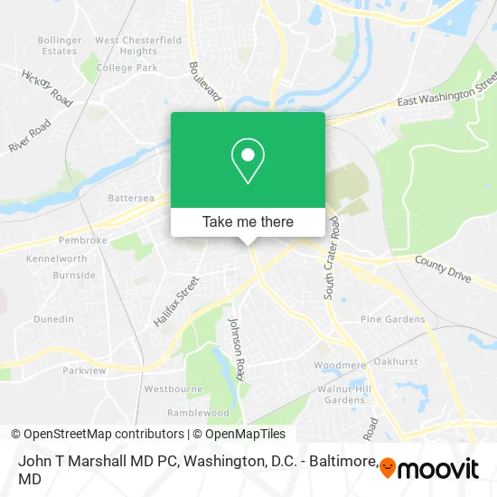 John T Marshall MD PC map