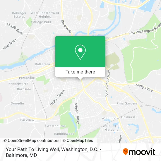 Your Path To Living Well map