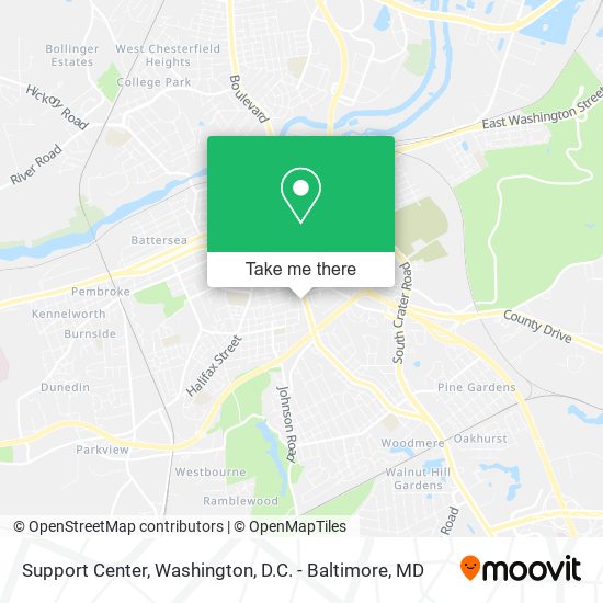 Support Center map