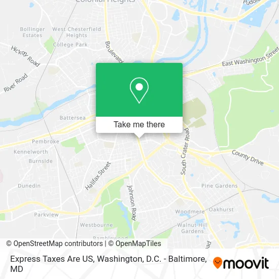 Express Taxes Are US map