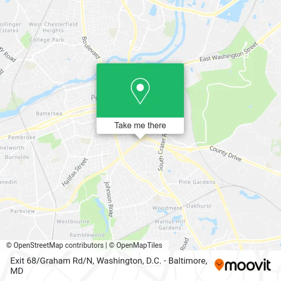 Exit 68/Graham Rd/N map