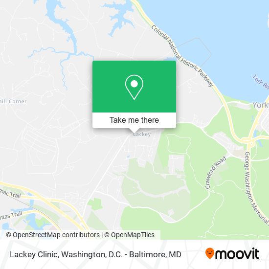 Lackey Clinic map