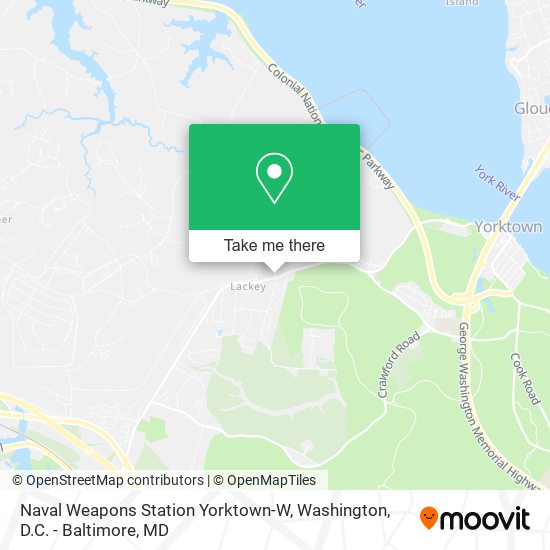 Naval Weapons Station Yorktown-W map