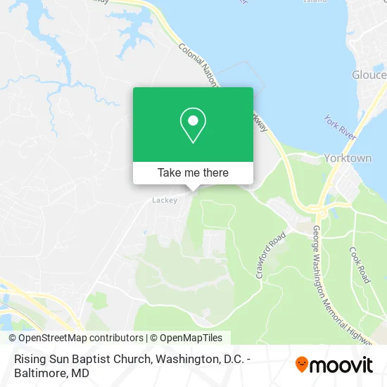 Rising Sun Baptist Church map