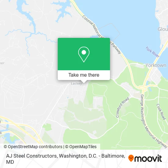 AJ Steel Constructors map