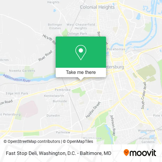 Fast Stop Deli map