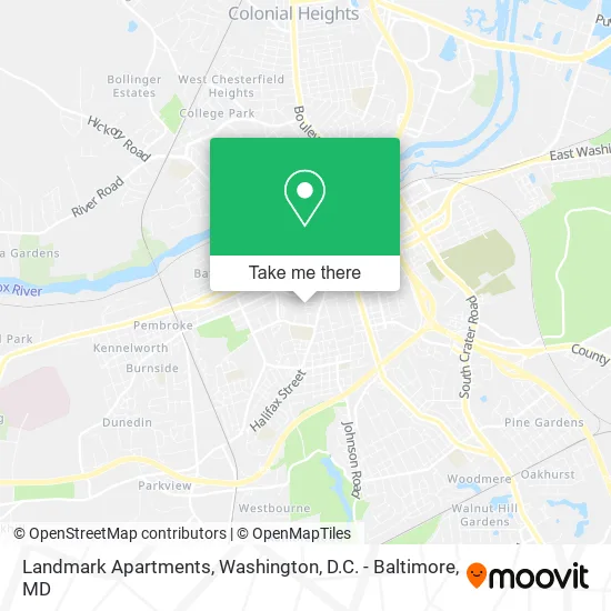 Mapa de Landmark Apartments