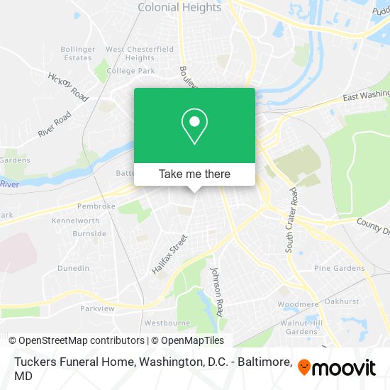 Tuckers Funeral Home map