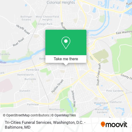 Mapa de Tri-Cities Funeral Services