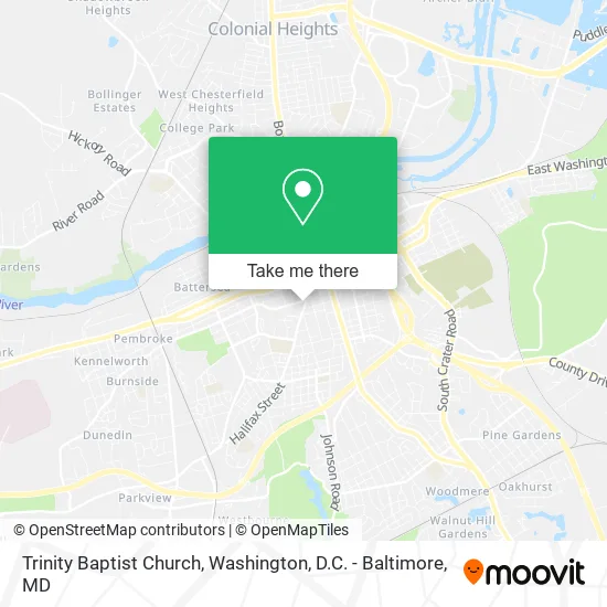 Trinity Baptist Church map