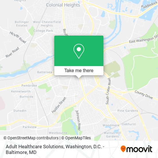 Adult Healthcare Solutions map