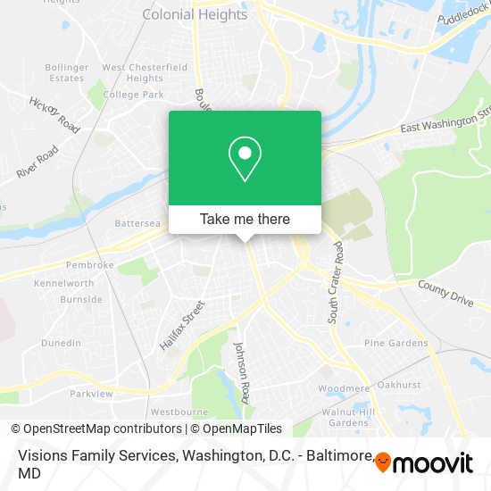 Visions Family Services map