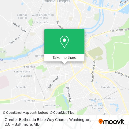 Greater Bethesda Bible Way Church map