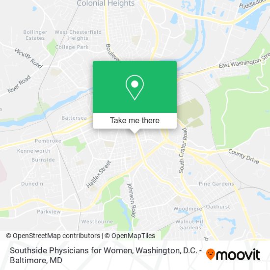 Mapa de Southside Physicians for Women