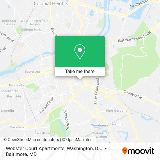 Webster Court Apartments map