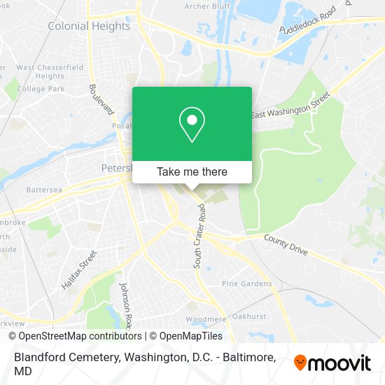 Mapa de Blandford Cemetery
