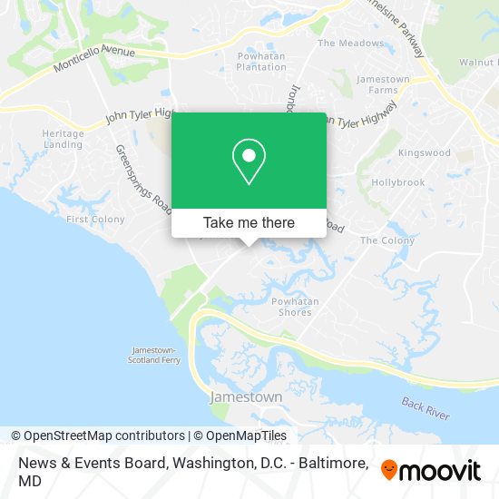 Mapa de News & Events Board
