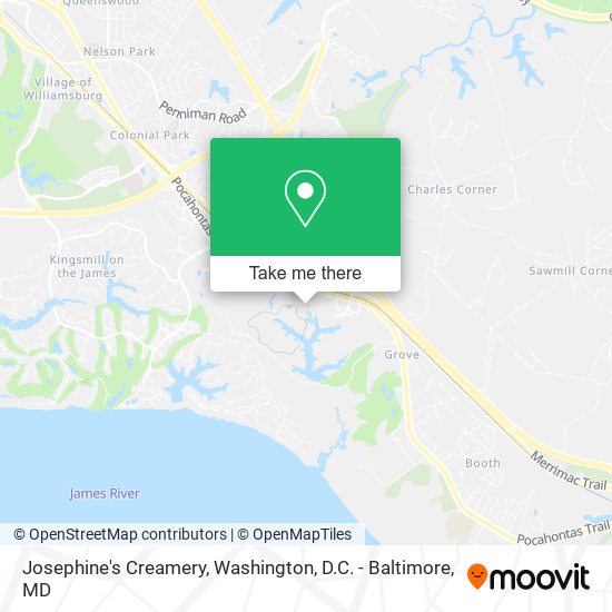 Josephine's Creamery map