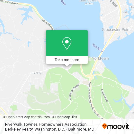 Mapa de Riverwalk Townes Homeowners Association Berkeley Realty