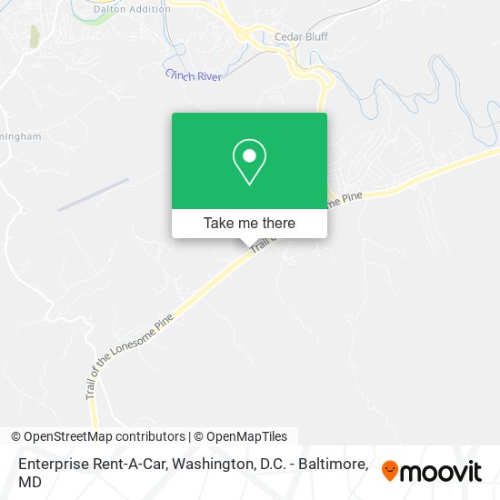 Enterprise Rent-A-Car map