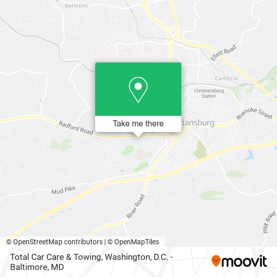 Mapa de Total Car Care & Towing