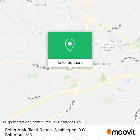 Roberts Muffler & Repair map