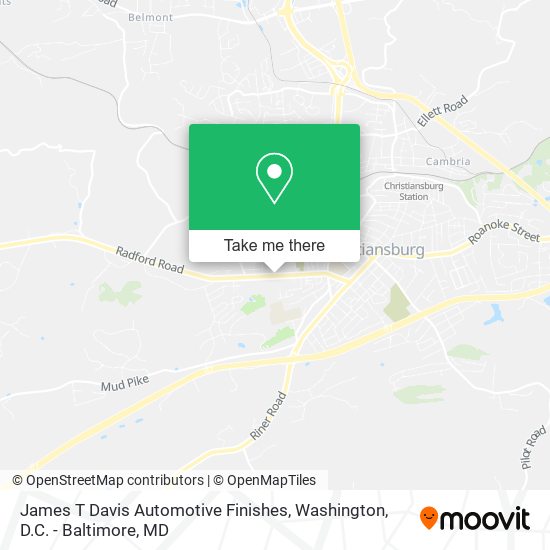 Mapa de James T Davis Automotive Finishes