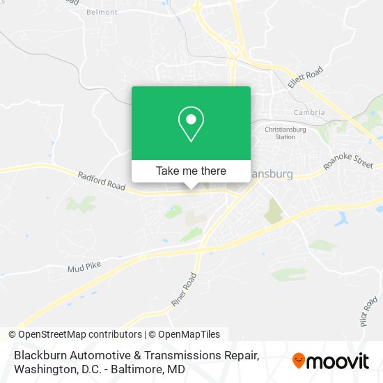 Blackburn Automotive & Transmissions Repair map